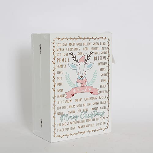 Wooden Advent Calendar Book With Led Lighting For Adults Winter Scene Fillable Calendars Home Office Christmas Countdown Decoration Pioneer-Effort #TOP3