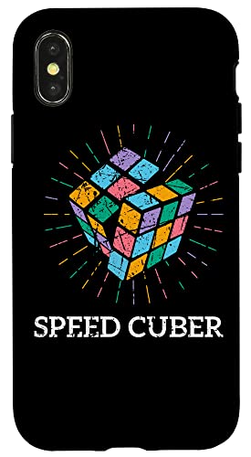 iPhone X/XS Rubiks Cube Clothing 3x3 Cube Math Game Speed Cuber Puzzle Case