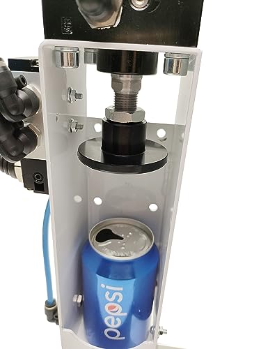 Auto Ejection Can Crusher Vertical Wall Mounted Can Crusher Heavy Duty Efficient Soda Beer Smasher, Eco-Friendly Recycling Tool for Aluminum Cans (Lever Valve)