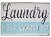 SKYC Laundry Help Wanted Vintage Farmhouse Laundry Room Sign Country Wall Decor Wash Room Signs Wall Home Decor Art Signs 8X12Inch