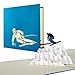 Produktbild Geburtstagskarte für Skifahrer, Gutschein für eine Skireise, Wintersport, Ski Gutscheinkarte, Glückwunschkarte, Skifahrer in Pop-Up-Karte, H10