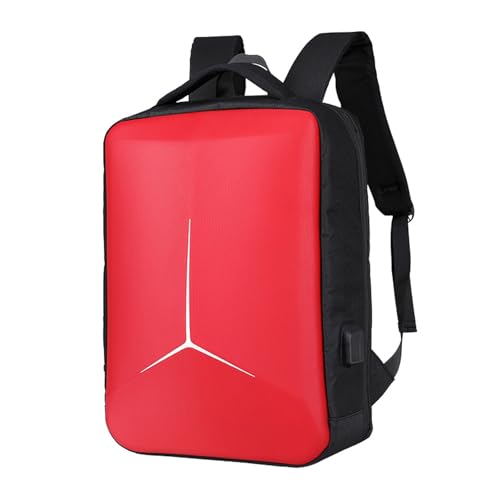 FANDARE Antirrobo Mochila Cabina Avion Mochila Portatil 15.6 Pulgadas Mochila de Viaje con Apertura de 180 Grados Hombre Mujer Mochila con USB Bolsos para Negocio Trabajo Diario Viaje Mochila Rojo