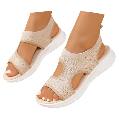 Zapatos Verano Mujer,Sandalias Mujer Verano Ortopédicas Comodas Deportivas Sandalia Cuña para Caminar Zapatos con Punta Abierta Antideslizantes Transpirables Lavable Beige 39 Zapatos Verano Mujer,Sandalias Mujer Verano Ortopédicas Comodas Deportivas Sandalia Cuña para Caminar Zapatos con Punta Abierta Antideslizantes Transpirables Lavable Beige 39