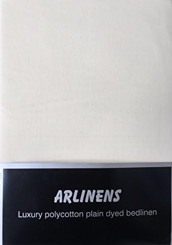 ARLINENS Polycotton Flat Sheets in Following Colours and Sizes: (SINGLE, RED)