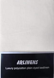 ARLINENS Polycotton Flat Sheets in Following Colours and Sizes: (SINGLE, RED)
