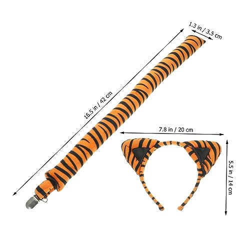 1 Conjunto Cauda De Animal Falsa Rabo De Gato De Pelúcia Cauda De Animal De Falsa De Festa Cosplay V