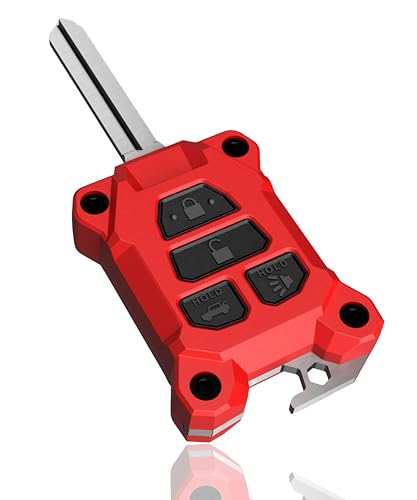 Coque de clé Tacoma 3e génération rouge avec décapsuleur acier pour SR5