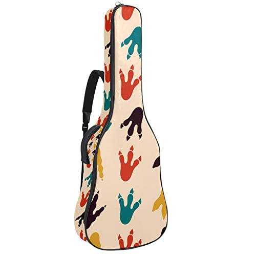 Housse imperméable pour guitare acoustique avec double bandoulière et poche Motif empreinte de dinosaure, Multicolore 01… - Les Beatles, Paul McCartney, John Lennon, RIngo Starr, George Harrison Housse imperméable pour guitare acoustique avec double bandoulière et poche Motif empreinte de dinosaure, Multicolore 01…