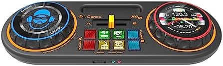 EULEUY Mesa de Mezclas DJ Infantil con Teclado Piano - Kit DJ Niños con Bluetooth, Micro y