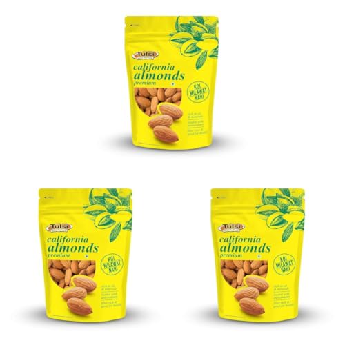 Image of Tulsi California Almonds Premium 500g | Whole Almond | Rich in Vitamins & Minerals | Rich in Fiber | Good for Health | Loaded with Antioxidants | Nuts & Dry Fruits | Premium Badam Giri | Healthy Nuts