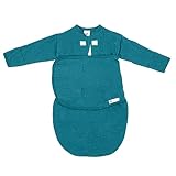 embe Baby Eczema Sleep Aid Sleeper Sack for Babies 0-3 Months, 6-14 lbs | Swaddle With Fold Over No Scratch Mittens Attached | No Scratch Sleeves Baby - [Spruce]