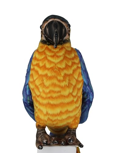 Image of Tickles Cute Parrot Soft Stuffed Plush Bird Toy for Kids Boys & Girls Birthday Gifts (Size: 30 cm Color: Blue & Yellow)