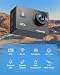 WOLFANG Action Camera GA100 4K 30FPS 20MP Underwater Camera Waterproof 40M, WiFi Videocamera with Dual Mic, 170° Wide Angle, EIS Anti-shake, Various Accessories