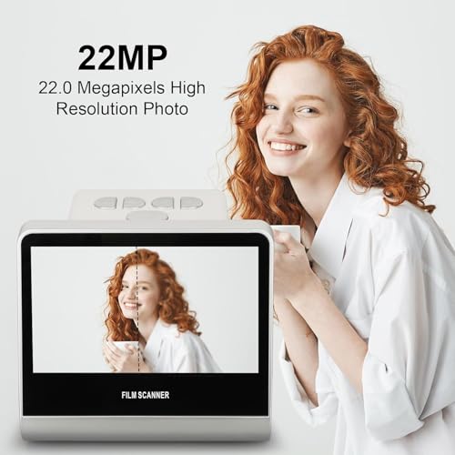Scanner de filme de 22 MP com tela LCD de 12 polegadas, filme negativos digitais e digitalizador de