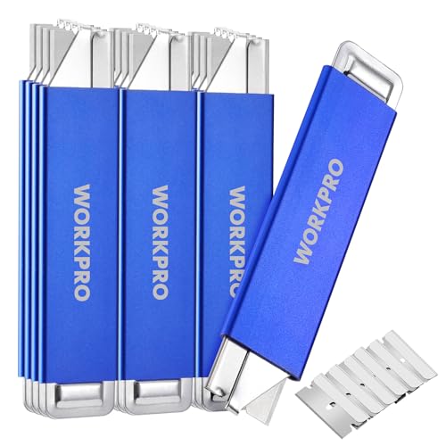 WORKPRO 12-Pack Box Cutter Retractable, Blue by WORKPRO - Used condition - Image 8