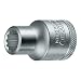 Produktbild GEDORE Steckschlüsseleinsatz, Nuss, 1/2'' 12,5 mm Antrieb, 12-kant, 19 mm Weite, Werkzeug, D 19 19, Stahl verchromt