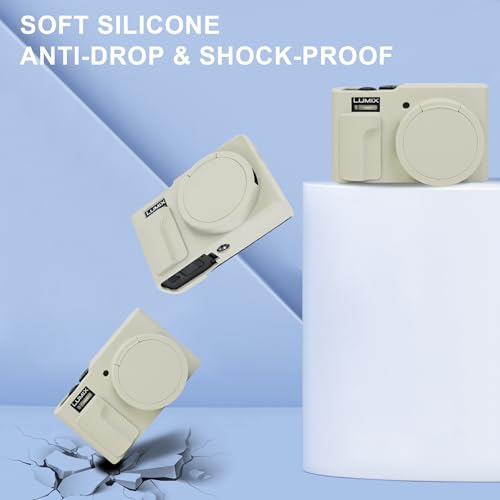 Funda de silicona para cámara Panasonic ZS99 blanca miniatura 5