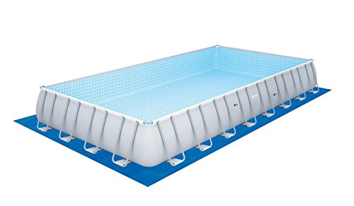 Bestway Power Steel Frame Pool Komplettset viereckig, mit Sandfilteranlage, Leiter, Boden- & Abdeckplane, 956x488x132 cm… – Bild 8