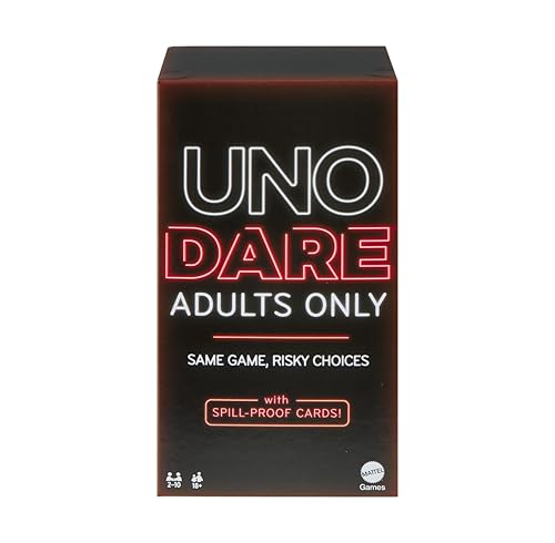 Mattel Games UNO Dare Adults Only Card Game Ages 18+ Players 2-10
