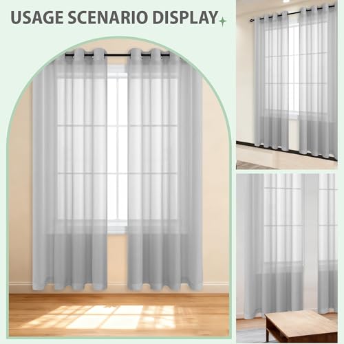 Rideaux oeillets anti UV gris clair pour sublimer votre intérieur