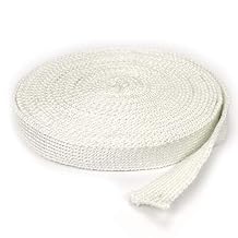 Lynn Manufacturing High Temperature Flat Gasket Tape, 1000F, White, Boiler & Furnace, 1 x 1/8 x 25ft, 9460