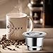 SHUAIGUO Capsule caffè ricaricabili in acciaio inossidabile per sistema caffè Capsule caffè ricaricabili con confezione regalo a martello (tratto metallico)