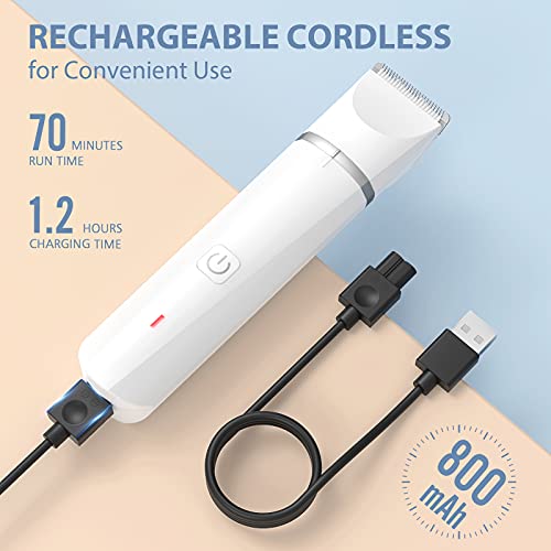 image for oneisall Dog Clippers with Double Blades, Low Noise Dog Grooming Clipp