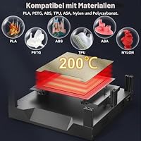 Tofelf K1 Max Bauplatten-Bett-Set, 315 x 310 mm, Federstahl-Druckbett, strukturierte PEI-Oberfläche + glatte PEO-Oberfläche, Bauplatte, für Ender 3 S1 Plus K1 Max 3D-Drucker, keine magnetische Basis – Ansicht 3