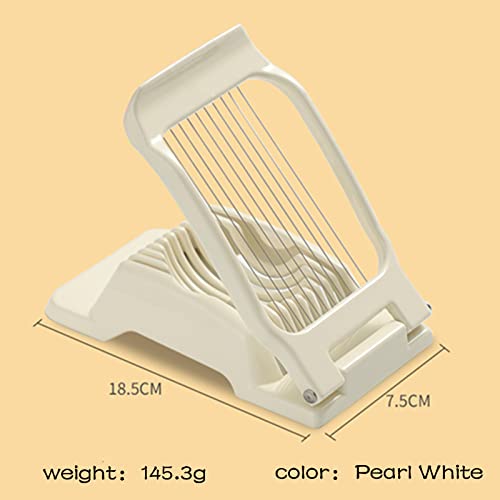 Chaojia Chaojia Egg Slicer, Multi-Purpose 304 Stainless Steel Wire Egg Slicer, Aluminum Alloy Egg Cutter, Heavy-Duty Slicer, Suitable Silver 5.3X3.1 Inch #TOP7