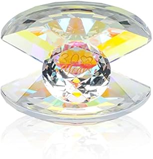 Crystal Shell Pearl 30th Wedding Anniversary Romantic Gifts Couples 30 Years of Love Anniversary Presents for Parents, Her 30 Years of Marriage Glass Keepsake Ornaments