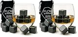 12 x Whisky Stones Chilling Rocks Riutilizzabili Granito Ice Cubes - Scotch Whisky Beverage Cooler, Bourbon Gift (Confezione da 2)