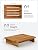 TINAMO 3.5" Acacia Wood One Step Stool for Adults (No Assemble Required)- 500 Lbs Wooden Step Stools Heavy Duty for High Bed Riser, Bathroom, Bedroom - Small Stepping Stool for Elderly, Seniors, Kids