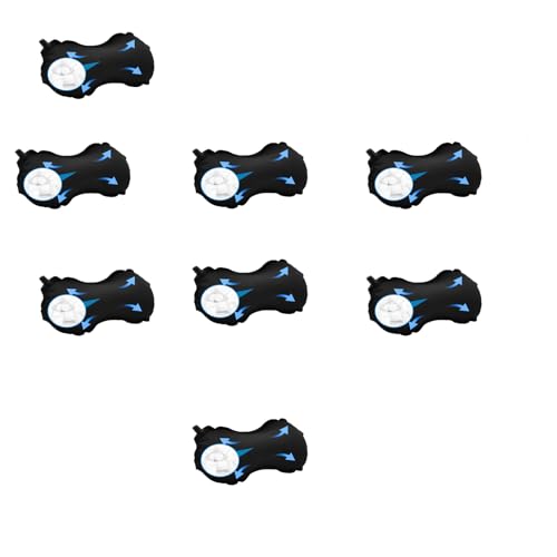 SEYAMIO Inflatable Lumbar Pillow for Airplane Travel, Office Chair & Car - Self-Inflating Back Support Cushion for Long Flights, Commuting & Work - Portable Neck & Spine Pain Relief,Blakc,8Pack