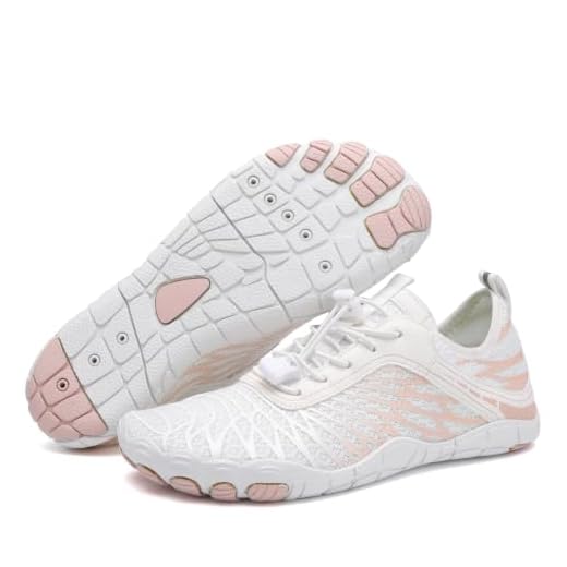 AFWIE Barefoot Shoes Men Women Workout Cross-Trainer Walking，Wide White