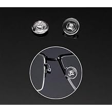 Eyeglasses Nose Pads,BEHLINE 5 Pairs Screw-in Soft Silicone Eyeglass Nosepads/Glasses Nose Pieces for Eye Glass Sunglasses and Eyewear,Round Clear-9mm