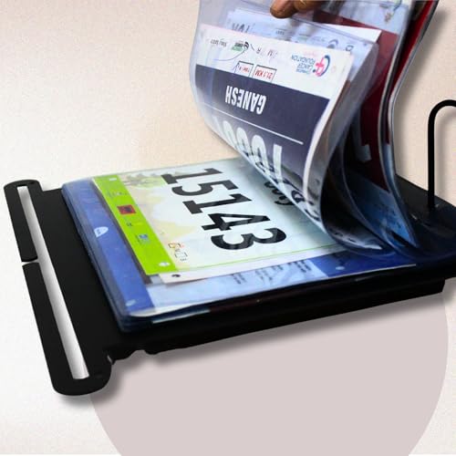 Image of Marathoner All in One Medal Hanger & Bib Display Unit - Black (35 cm x 33 cm)