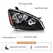 DWVO Headlights Assembly Compatible with 05 06 2005 2006 Altima Headlamp Replacement Pair Driver and Passenger Side