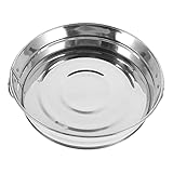 KICHOUSE Amphora Snackteller Rund Abendessen Serviertablett Griff Babyschalen Und Teller Teller Wurstplatten Geschirr Party Servierplatten Snack Stahlplatte Edelstahl