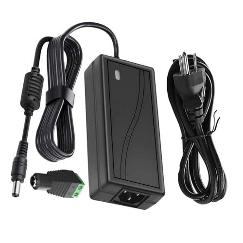 HAASHADA Power Supply, 12V Power Transformers, AC 100-240V to DC 12V 12A Power Supply LED Adapter, 144 Watt Max, for LED Strip Neon Rope String Lights, Computer Project, Recorder, TV Screen