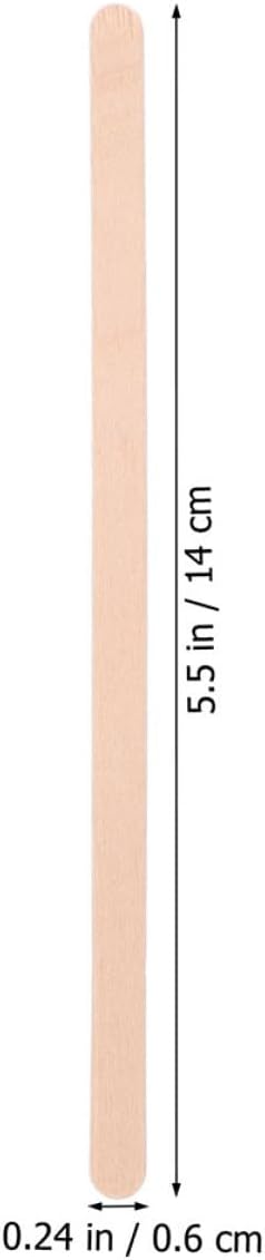 NUOBESTY 500pcs Disposable Wooden Coffee Stir Sticks Beverage Stirring Rods 140mm Natural Wood Individually Wrapped for Coffee Tea and Cocktail Mixing