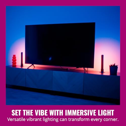 WiZ Connected Gradient Light Bars, RGBIC, Display Multiple Colors, 150 Lumens, Versatile Placement, Easy Setup, LED, Connect to Wi-Fi, Control with App/Voice by WiZ Connected - Image 2