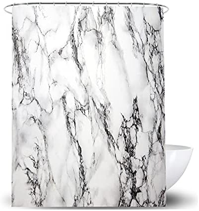 SCVBLJS Green Shower Curtain Waterproof Bathroom Bathtub Anti-Mildew Polyester Fabric Bathroom Shower Curtain Scenery leaf curtain Garden Leaf Home curtain With Hooks 180X180Cm