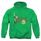 DC Green Arrow Unisex Adult Pull-Over Hoodie, Kelly Green, Large