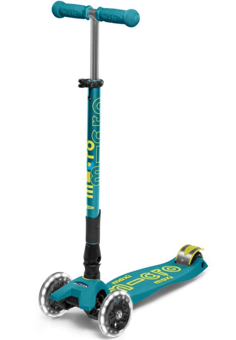 Micro Kickboard | Maxi Foldable LED Kids Scooter for Ages 5-12 | Children