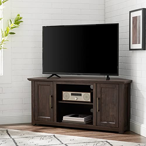 Crosley Furniture Camden TV Stand for 50+ inch TVs, Entertainment Center with Adjustable Storage Shelves, Dark Walnut - Image 8