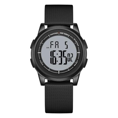 Vantmen Men's Ultra-Thin Digital Sports Watch