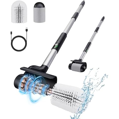 Electric Spin Scrubber【Upgraded Version】 Cordless Cleaning Brush for Bathroom, Tub, Tile, Floor Powerful Power 74W, Torque 99+LB, IPX7 Large Brush Head Saves time and Effort Cover