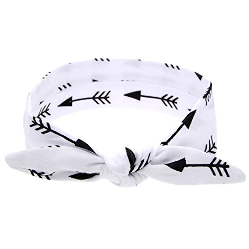 Bolayu New Cute Baby Boys Girls Knit Crown Headband Hat (White)