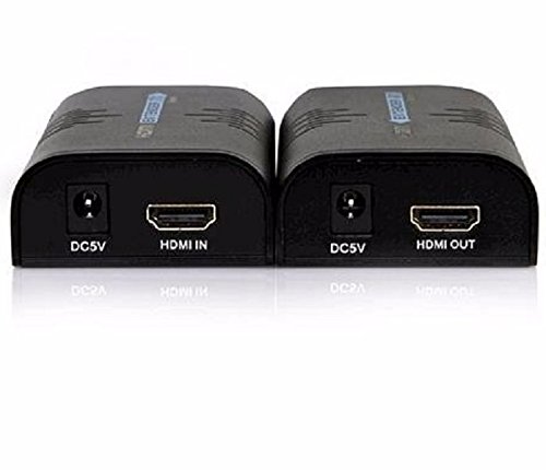 Kit Extensor Hdmi 100m 120m Cabo De Rede Cat5 Cat6 Lkv373