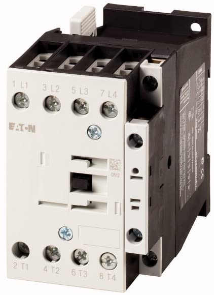 Eaton DILMP32-10(24V50/60HZ) Contactor de Potencia, 4 Polos con 1 NO, 32 a / AC1, 24 V, 50/60HZ